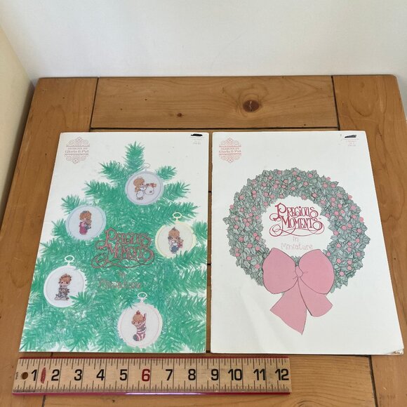 Precious Moments Cross Stitch Pattern Book Miniature Vol 2 & 3 + Angelove #18 - Picture 2 of 10